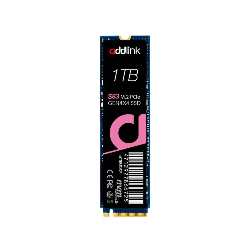 Addlink Solid State Drive S83 M.2 PCLE GEN4x4 1TB