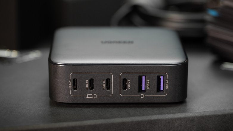 Green Lion 100W Gan Npremium UK Plig / 3 USB-C /USB-A