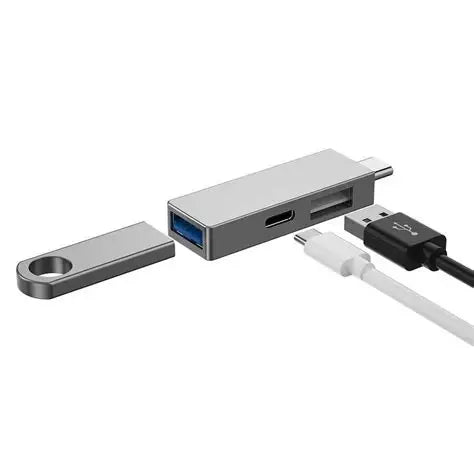 Wiwu T02 Pro USB Type-c HUB Unibody Desing / Zinc Alloy Csae
