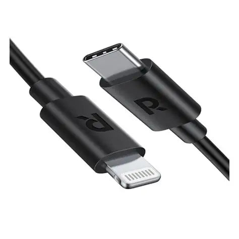 كابل شحن ومزامنة USB من Ravpower مع موصل Type-c إلى Lightning بطول 1 متر RP-CB1016