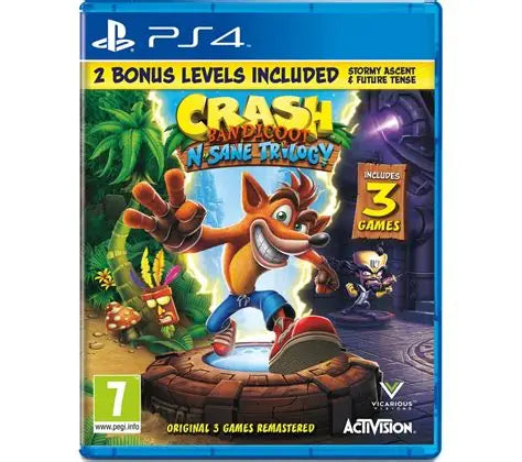 USED GAME PS4 CRASH BANDICOOT N-SANE TRILOGY 3