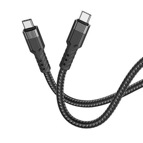Hoco Extra Durability Nylon Braided Charging Data Cable Usb-C TO Usb-C 1.2M 60W U110