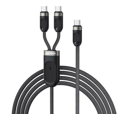 Porodo Dual Type-c Fast Charger Cable USB-C PD Input 60W