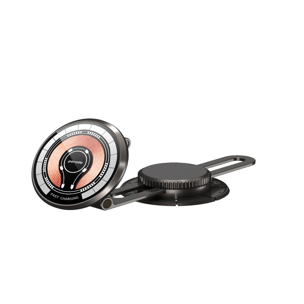 Porodo Magsafe Charging Transparent Phone Mount 360 Rotating