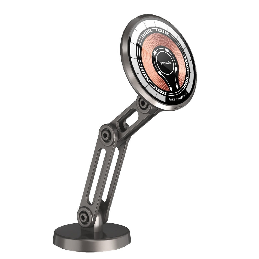 Porodo Magsafe Charging Transparent Phone Mount 360 Rotating