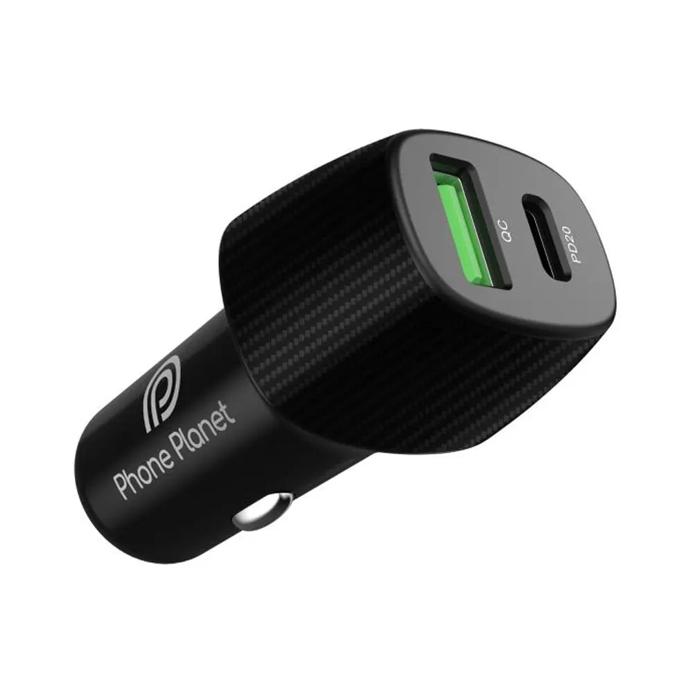 Phone Planet Premium Car Charger Dual Usb Perfect For On-The-GO 38W Max PP-CC03