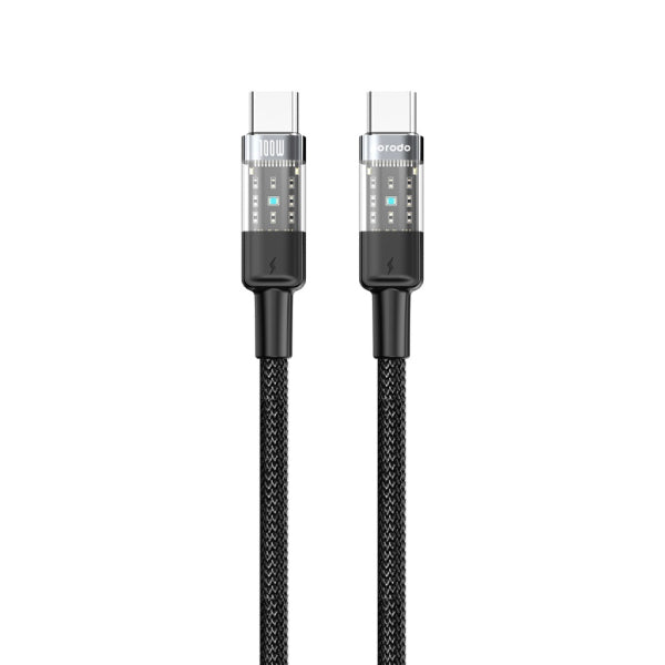 Porodo Transparent USB-C TO USB-C Cable - CBL026