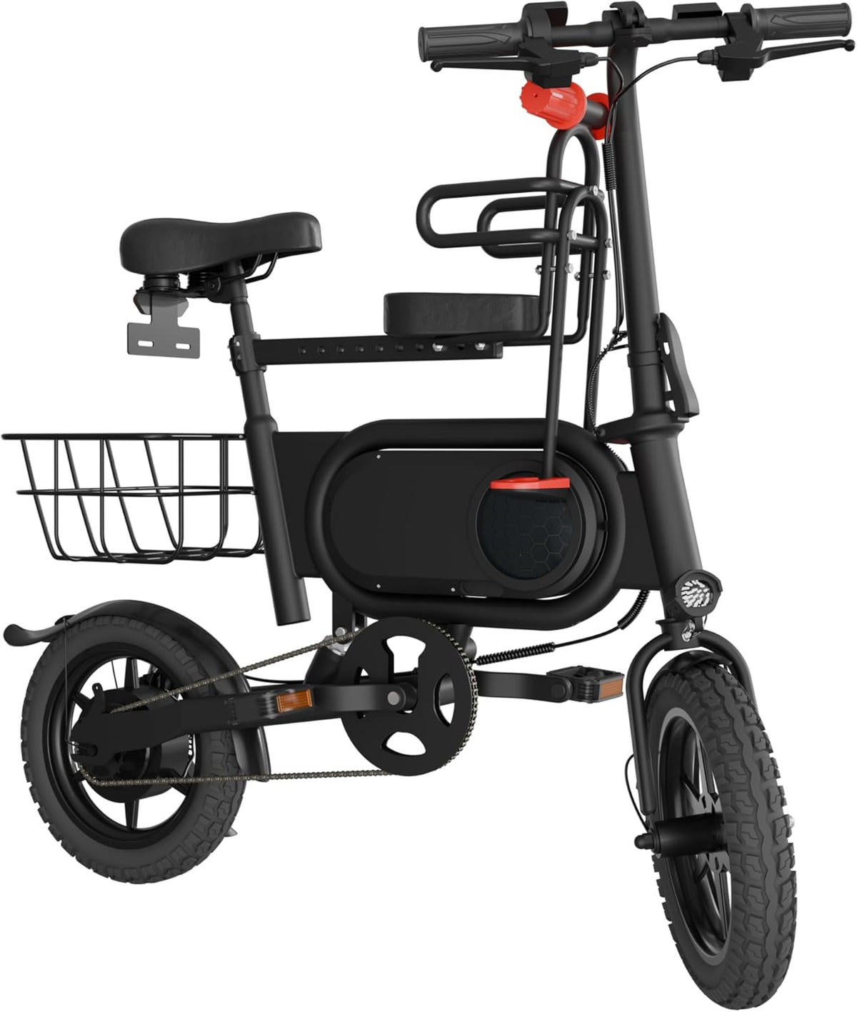 Porodo Folding Urban Electic Bike Pedal Assist System LFS083 Black
