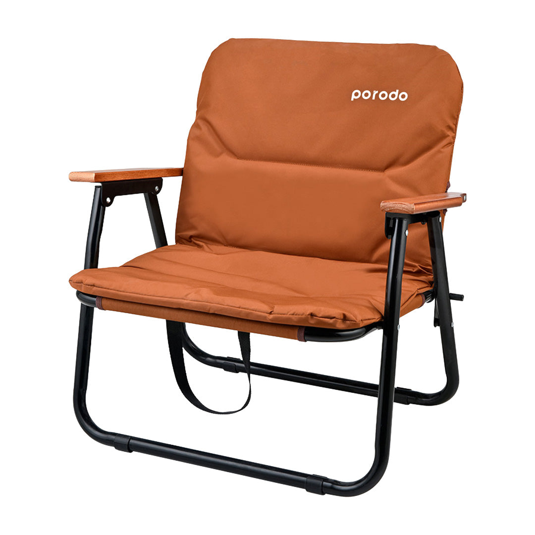 Porodo Outdoor Folding Cushioned Chair LFS007 Broun