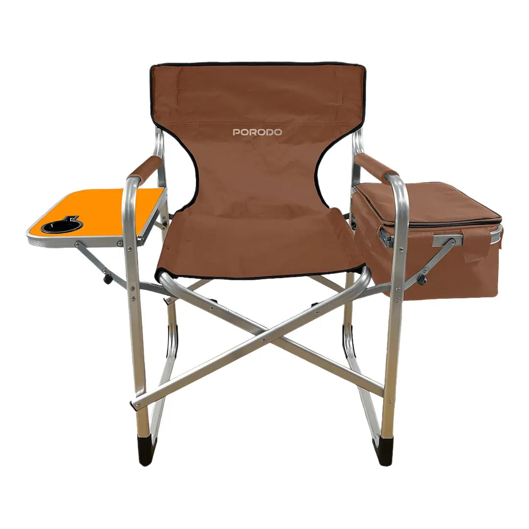 Porodo Outdoor Folding Director Chair Cooler Bag & Side Table LFS137 Brawon