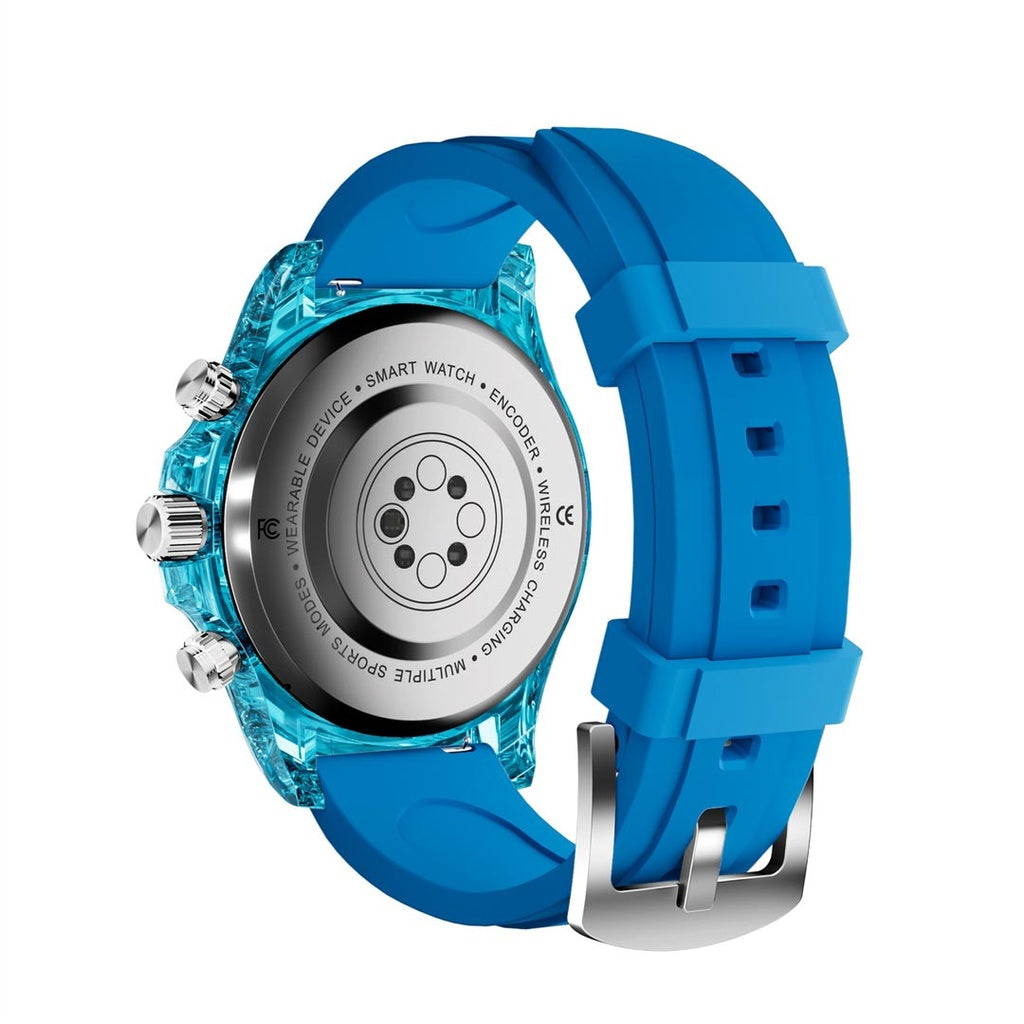 Porodo Raytona Smart Watch Blue Dial + Silicon Strap