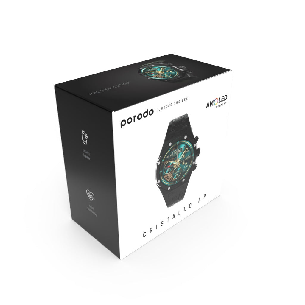 Porodo Cristallo AP Smart Watch Blue Dial