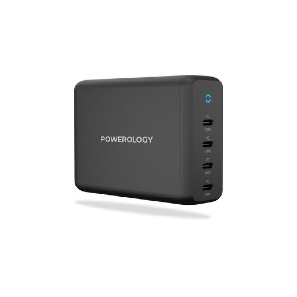 PPOWEROLOGY DUAL X4 USB-C Power Delivery GAN Desktop CHARGER PD 100W