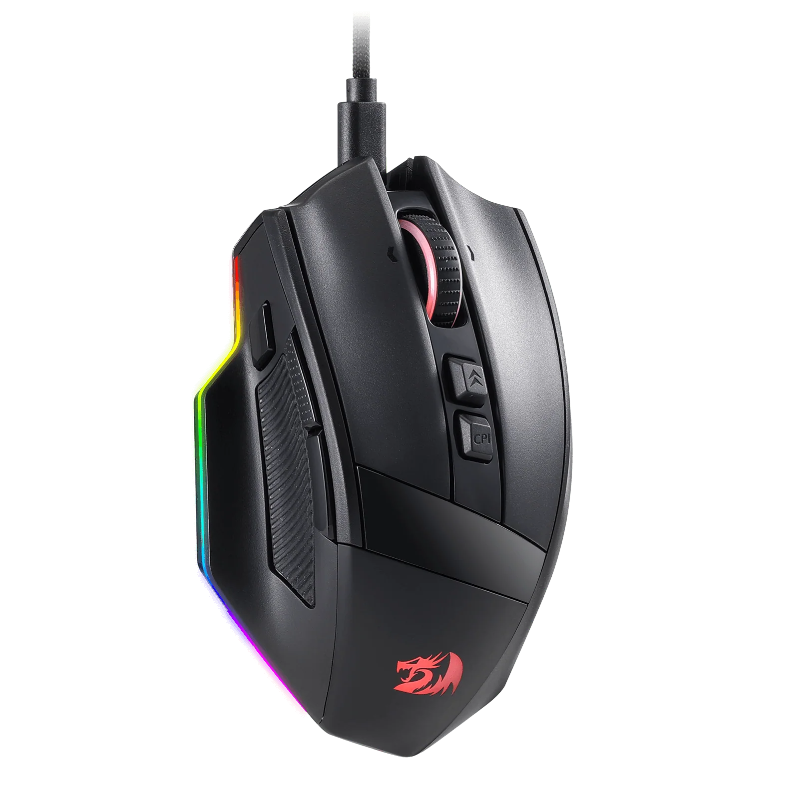 Redragon Rind Wired RGB Gaming Mouse With Hyper Fast Scrool Wheel 16000DPI - M813 RGB Black