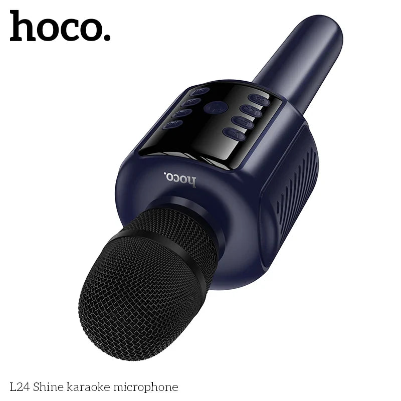hoco Karaoke Microphone BT Speaker L24 Blue