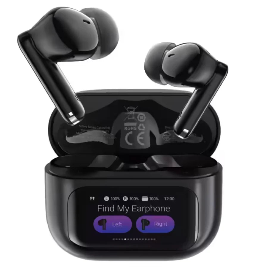 Acefast ANC+Ai ENC TWS Earbuds Smart Multi-Task Color Display W6 BlackAcefast ANC+Ai ENC TWS Earbuds Smart Multi-Task Color Display W6 Black