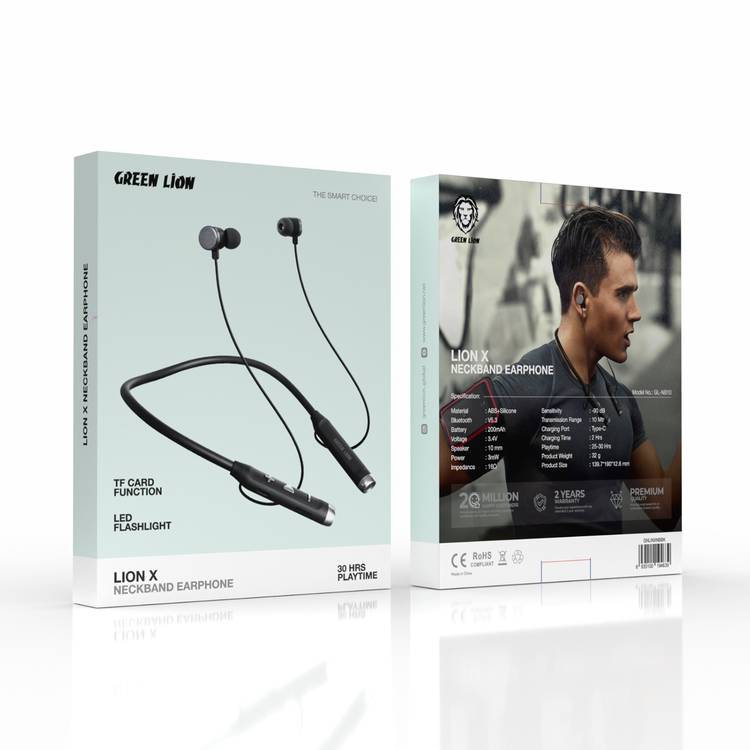 Green Lion Lion X Neckband Earphone