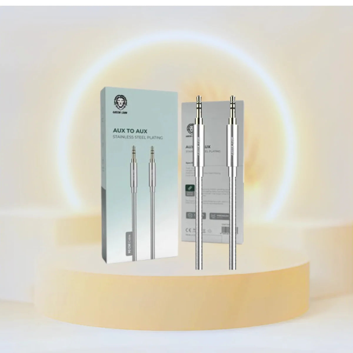 Green Lion Stainless Steel Platinc AUX TO AUX