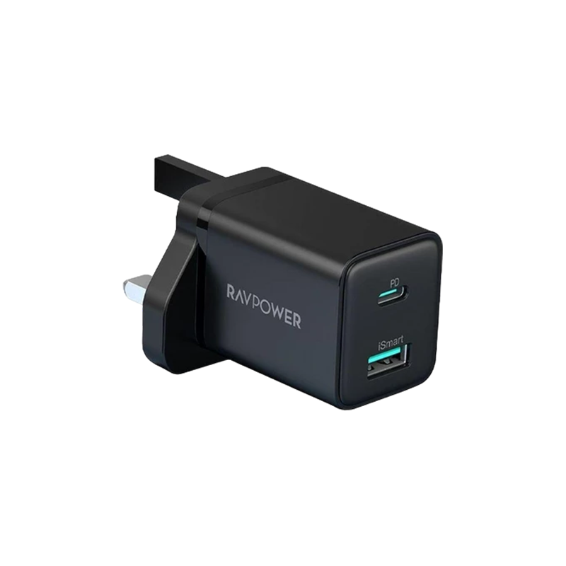 شاحن حائط RAVPOWER PD PIONEER 30W بمنفذين