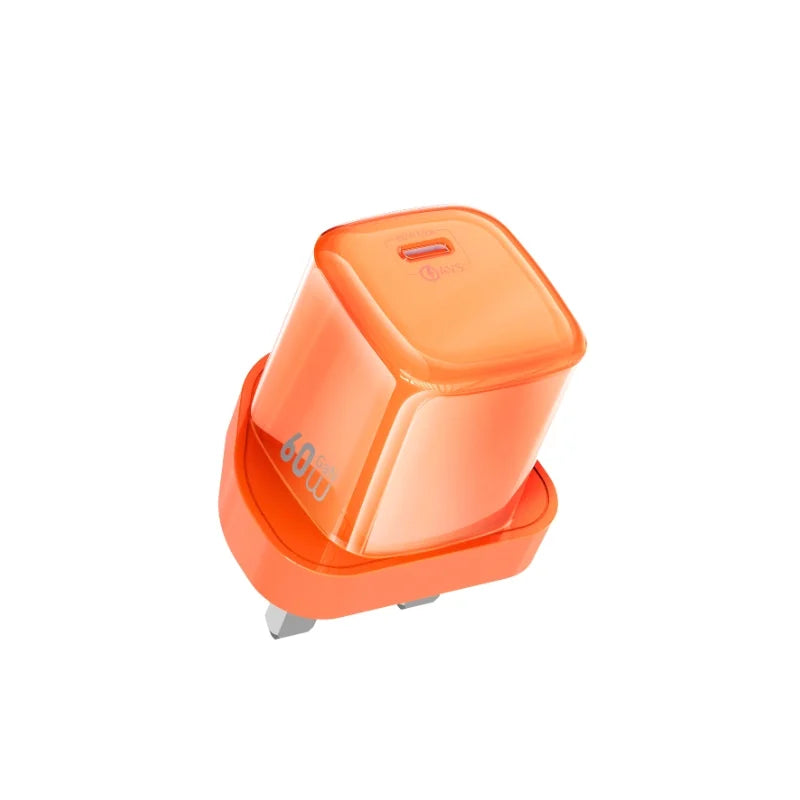 Wiwu Jabe Dynamic Gan Fast Charger 60W WI-G037 Orange
