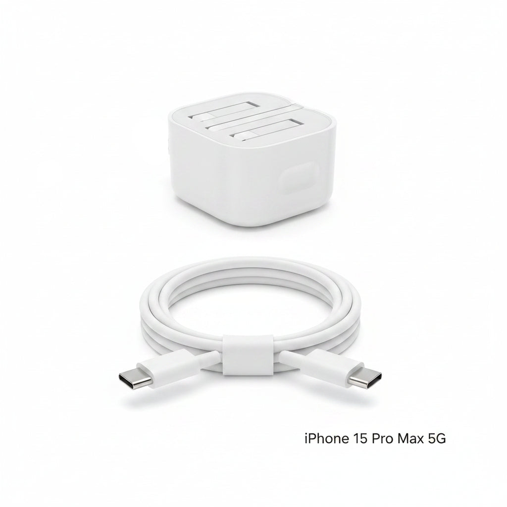 محول طاقة USB-C من Apple بقوة 35 واط، كابل USB-C إلى USB-C