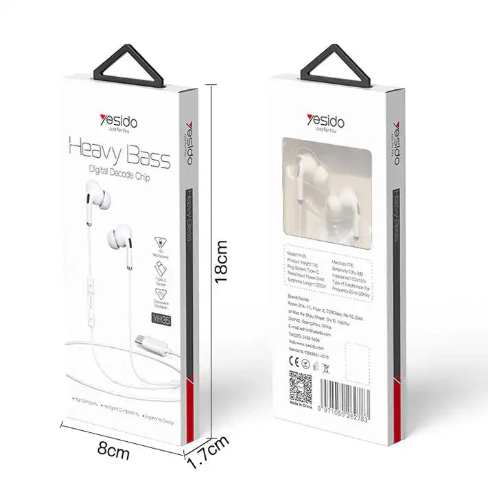 Yesido Heavy Bass Lossless Transmission USB-C - YH35