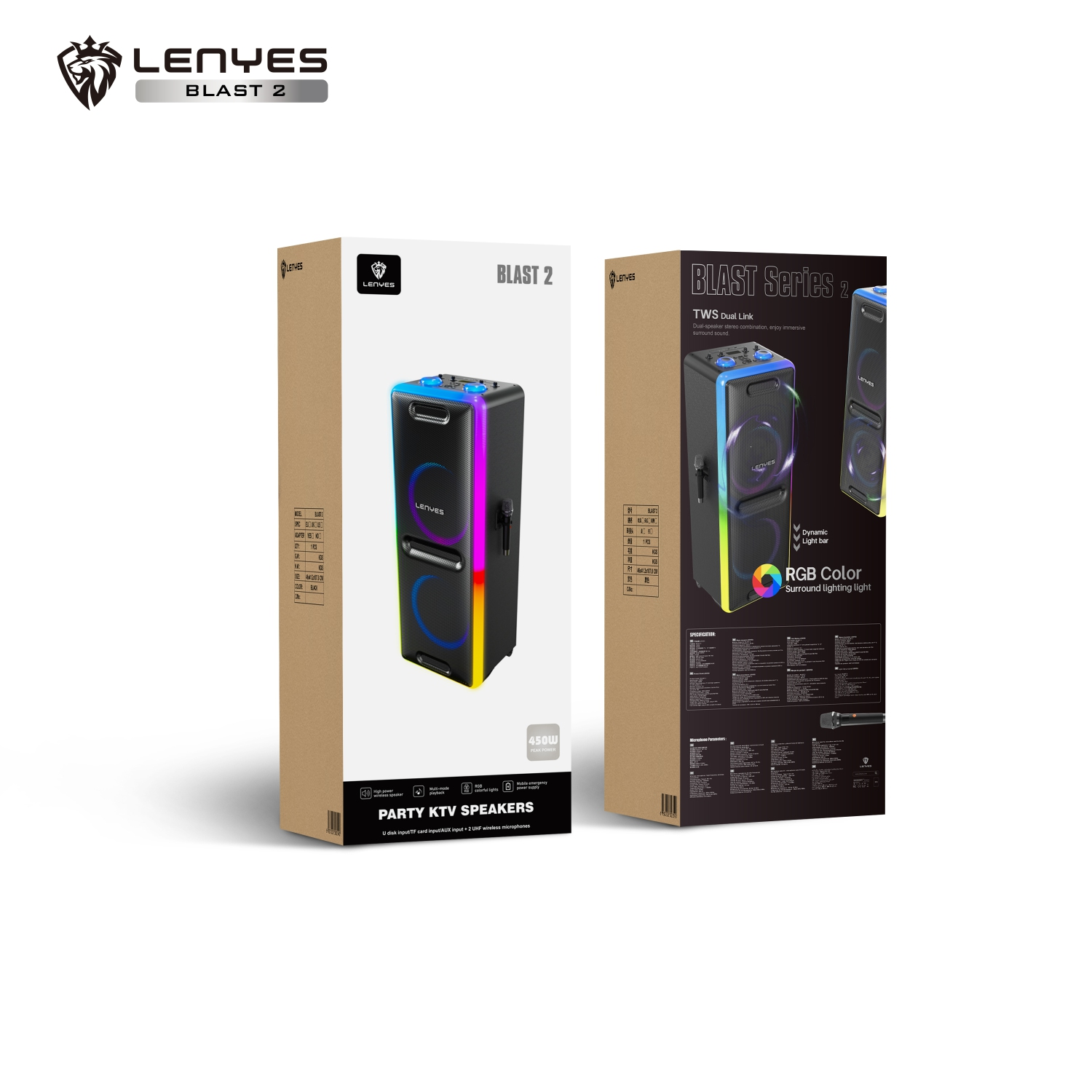 Lenyes Party KTV Speaker 450W Blast 2