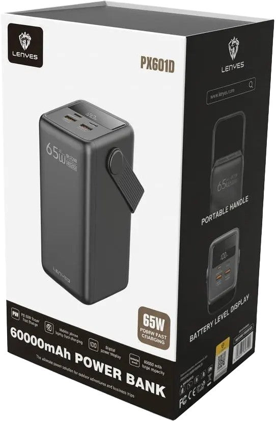 Lenyes 60000mAh Power Bank Fast Charging 65W PX601D