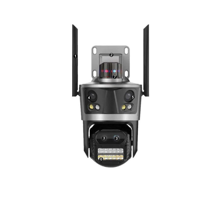 Lenyes Ai Alarm Wifi Spherical Ip Camera 8K 360* CC201 Black