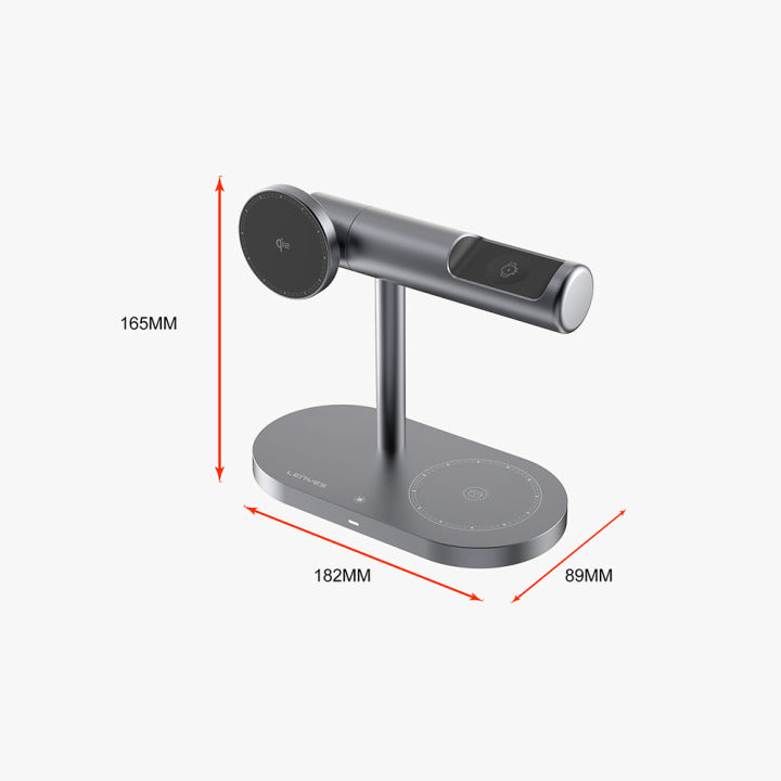 Lenyes Three-in-one Magnetic Wireless Charger PW319 Black