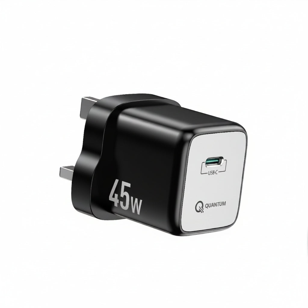 محول الشحن السريع PD45W من Quantum Support لشحن الكمبيوتر المحمول Q-13