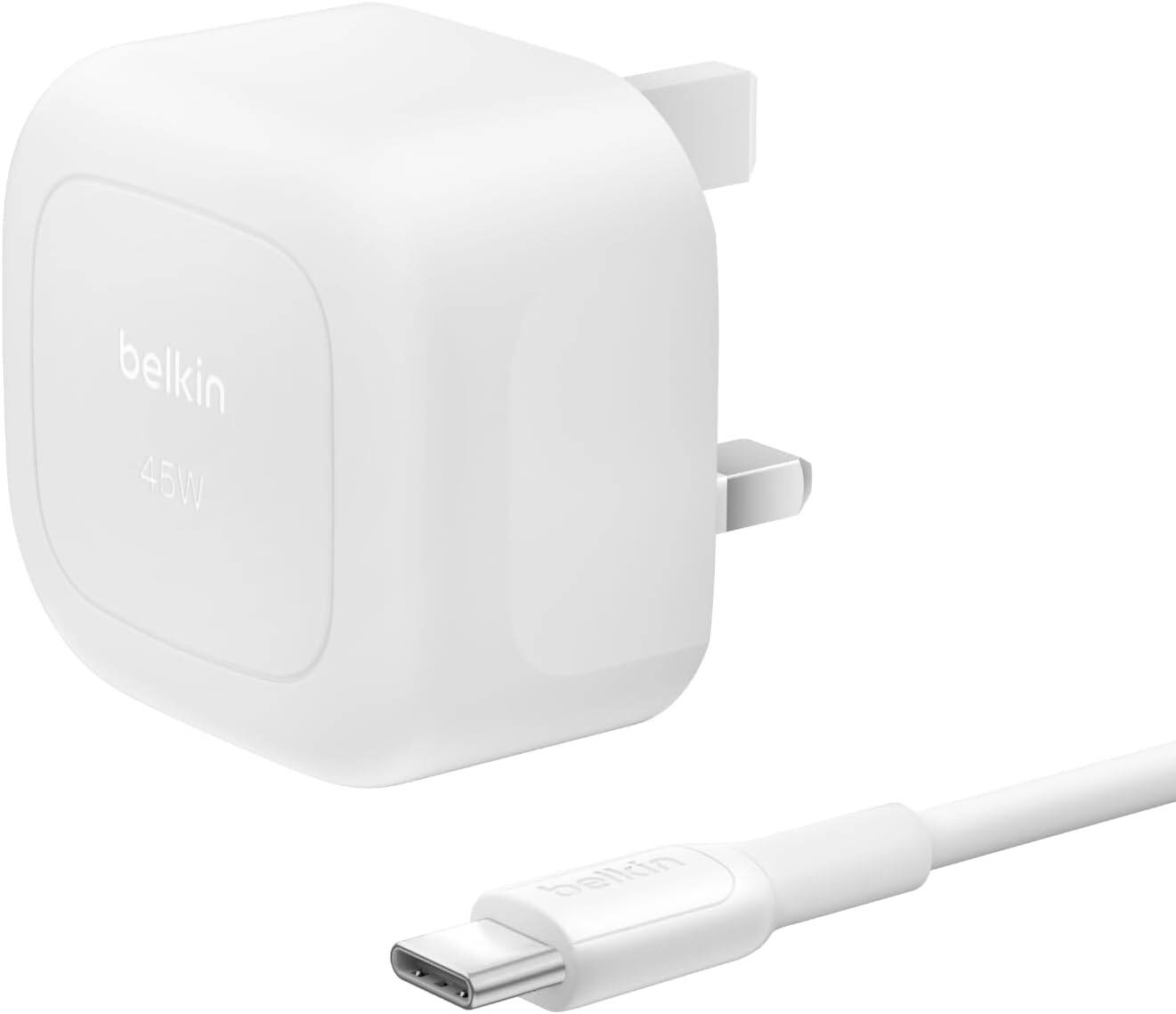 Belkin Boost Charge Compact USB-C Wall Charger 45W + USB-C To USB-C Cable