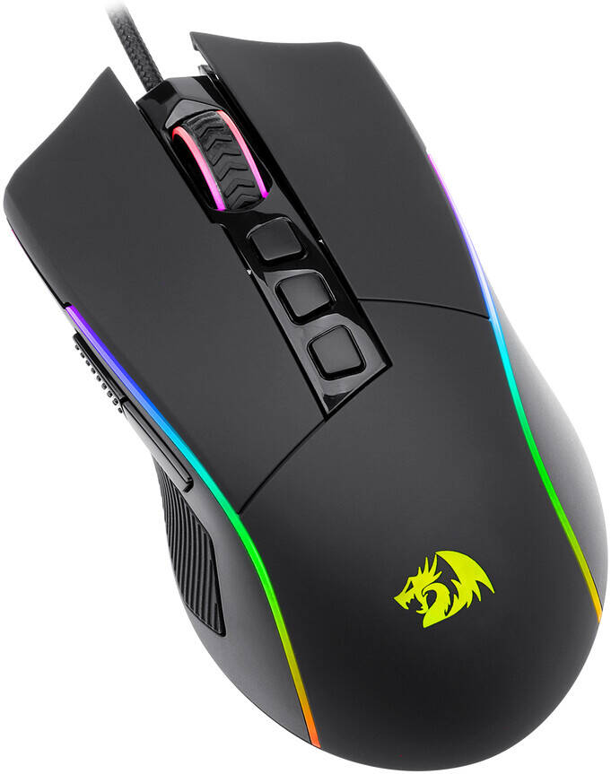 Redragon Plank Gaming Mouse RGB M812 RGB Black