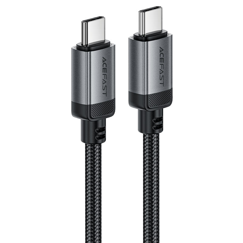 كابل بيانات وشحن سريع من Acefast، USB-C إلى USB-C، 60 واط، 1.2 متر - C20-03، أسود