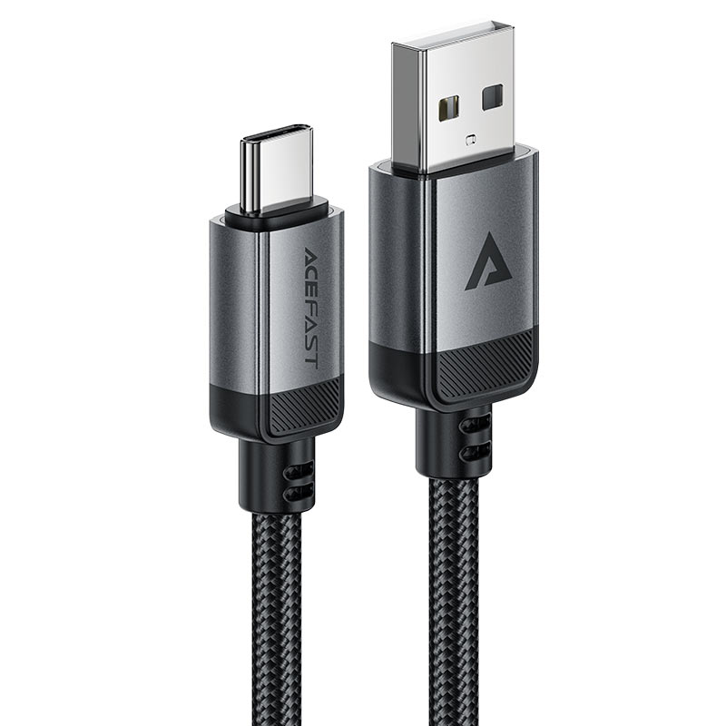 كابل بيانات وشحن سريع من Acefast، من USB-A إلى USB-C، بطول 1.2 متر - C20-04، أسود
