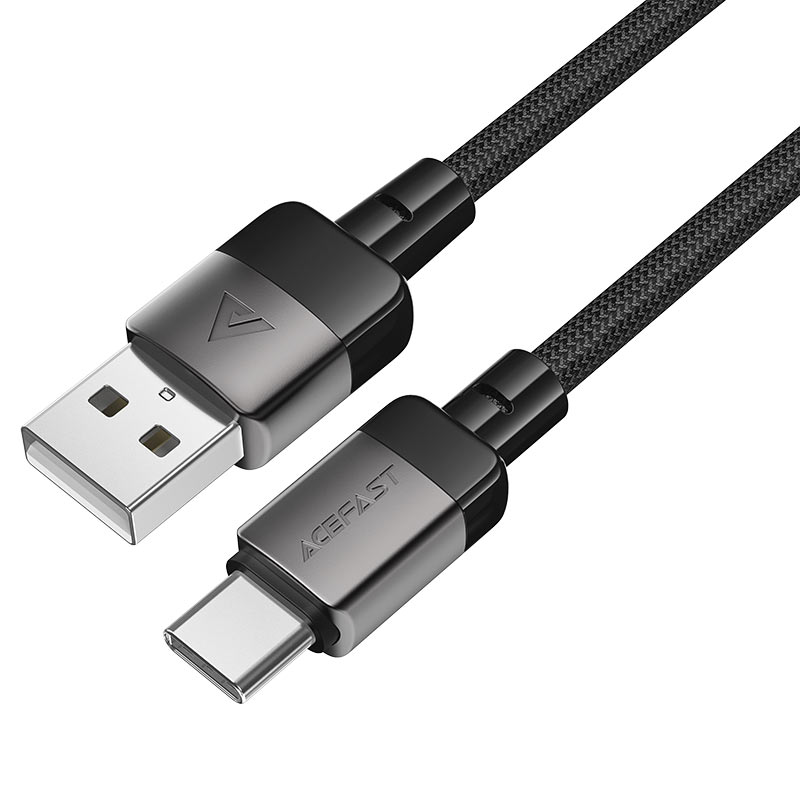 كابل بيانات وشحن سريع من Acefast، من USB-A إلى USB-C، بطول 1.2 متر - C9-04، أسود