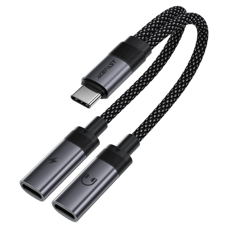 Acefast Safe And Durable Wear Resistant Nylon Braid USB-A TO Lightning Cable 1.2m - C3-02 Black