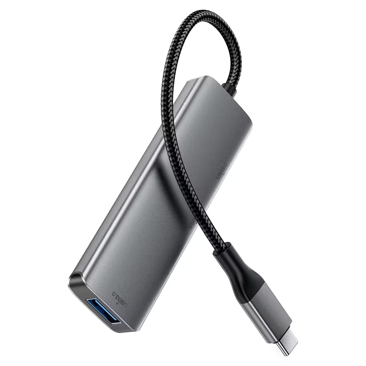 Acefast 4 in 1 Four Ports USB-C Hub USB-C TO 4xUSB3.0/Splitter J15 Metal Gray