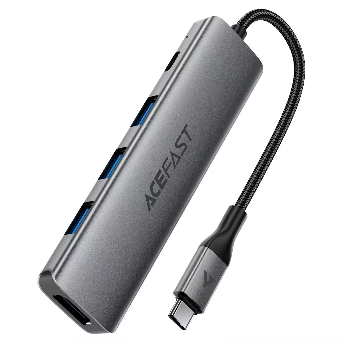 Acefast 5 in 1 USB-C Docking Statino 4K Ultra J16 Metal Gray