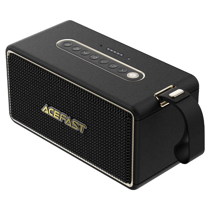 Acefast Portable Wireless Speaker 80W Sound Units High Peak Power RGB Lighting - K3 Max Black