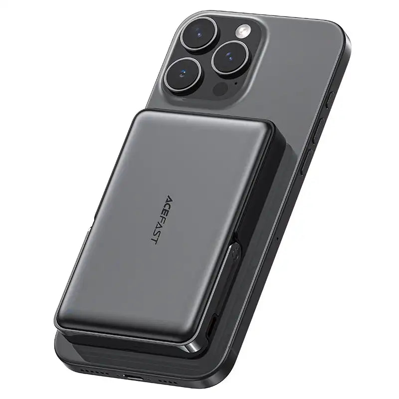 Acefast 10000mAh Fast Power Bank With 15W Magnetic Wireless Charger - M17 Black