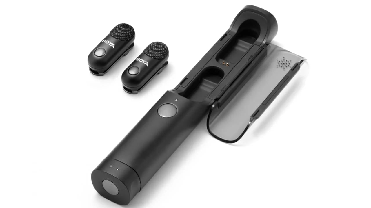 ميكروفون لاسلكي قابل للتحويل يعمل بالطاقة الضوئية من بويا ماجيك-03