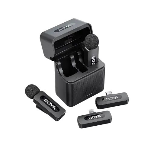نظام الميكروفون اللاسلكي BOYA BY-V3 Combo 2.4 جيجاهرتز