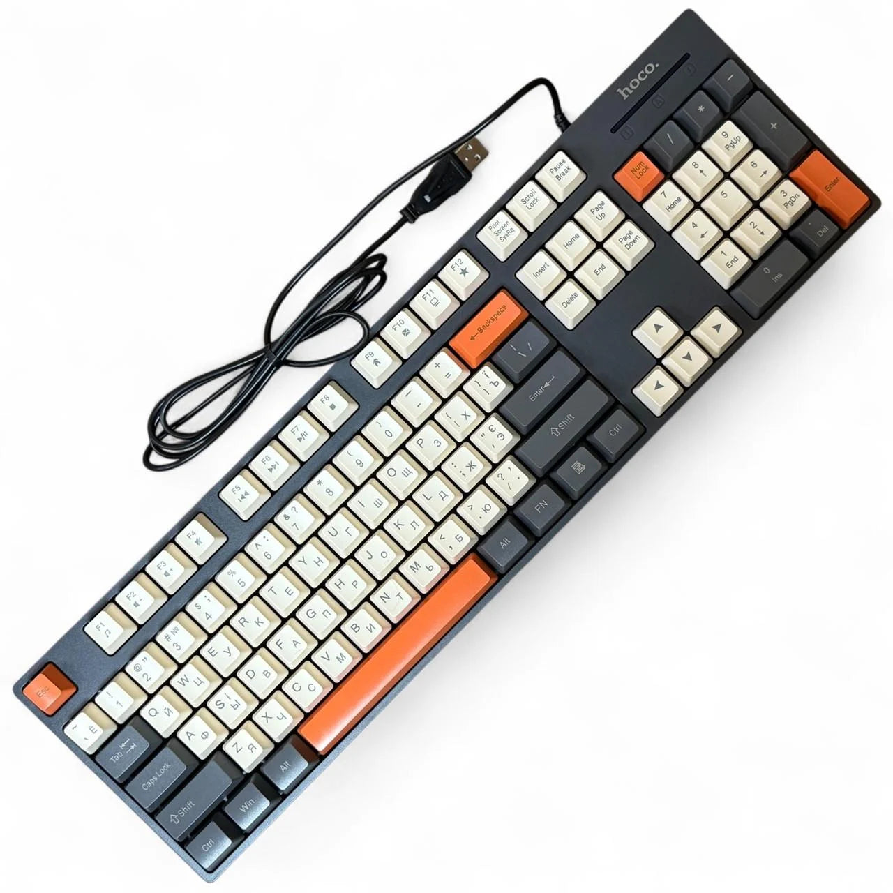 hoco 104Key 3-Color Wired Keyboard GM61 Star Gray