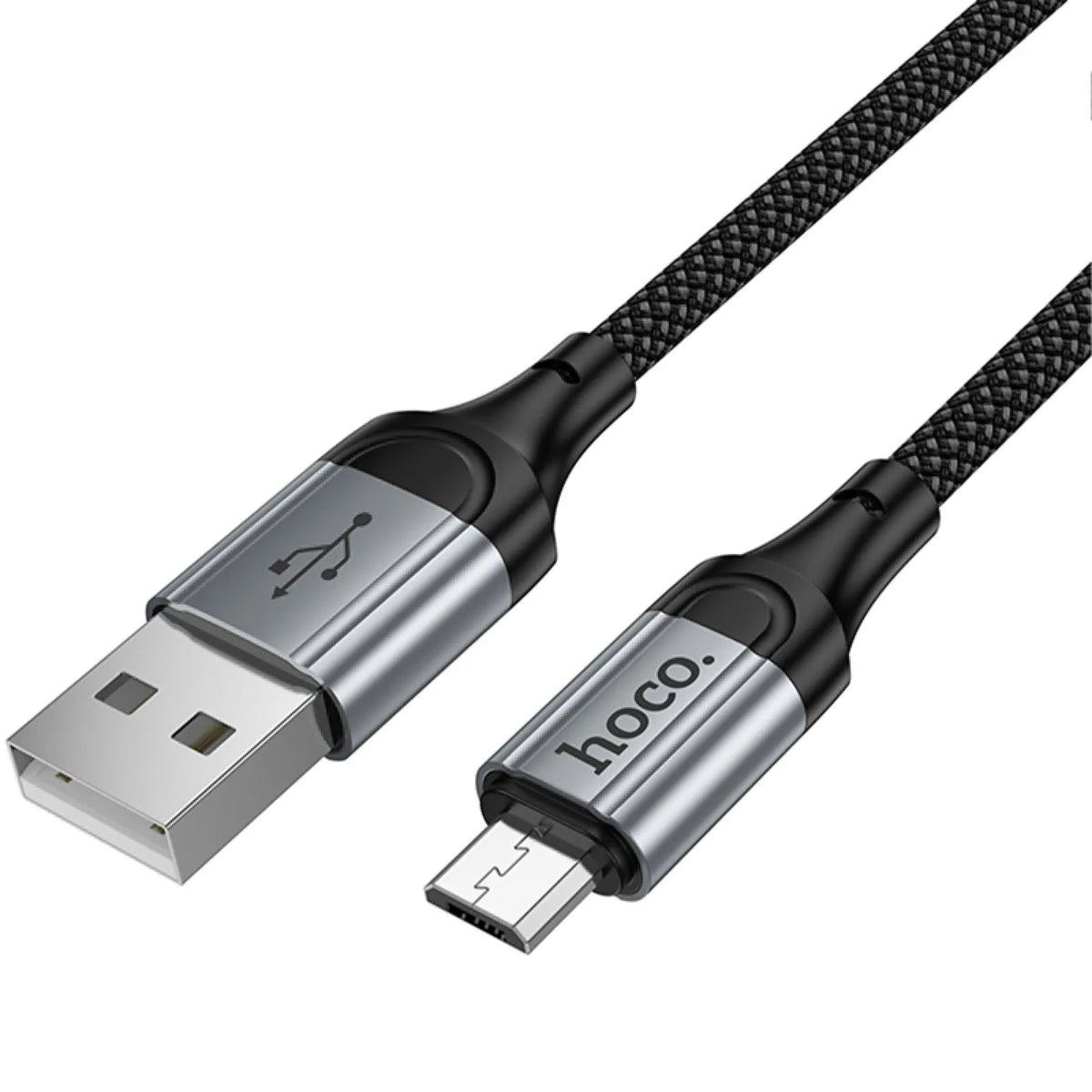 hoco Durable Spring Charging Data Cable USB-A To Micro 1.5m X121 Black
