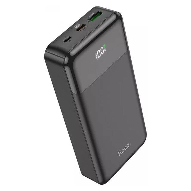 hoco Charge 50% in 30 Mini Power Bank 20000mAh J102A - Black