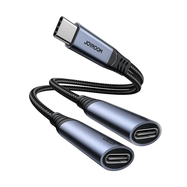 Joyroom 2-in-1 Audio Adapter USB-C To Dual USB-C 60WPD SY-C03