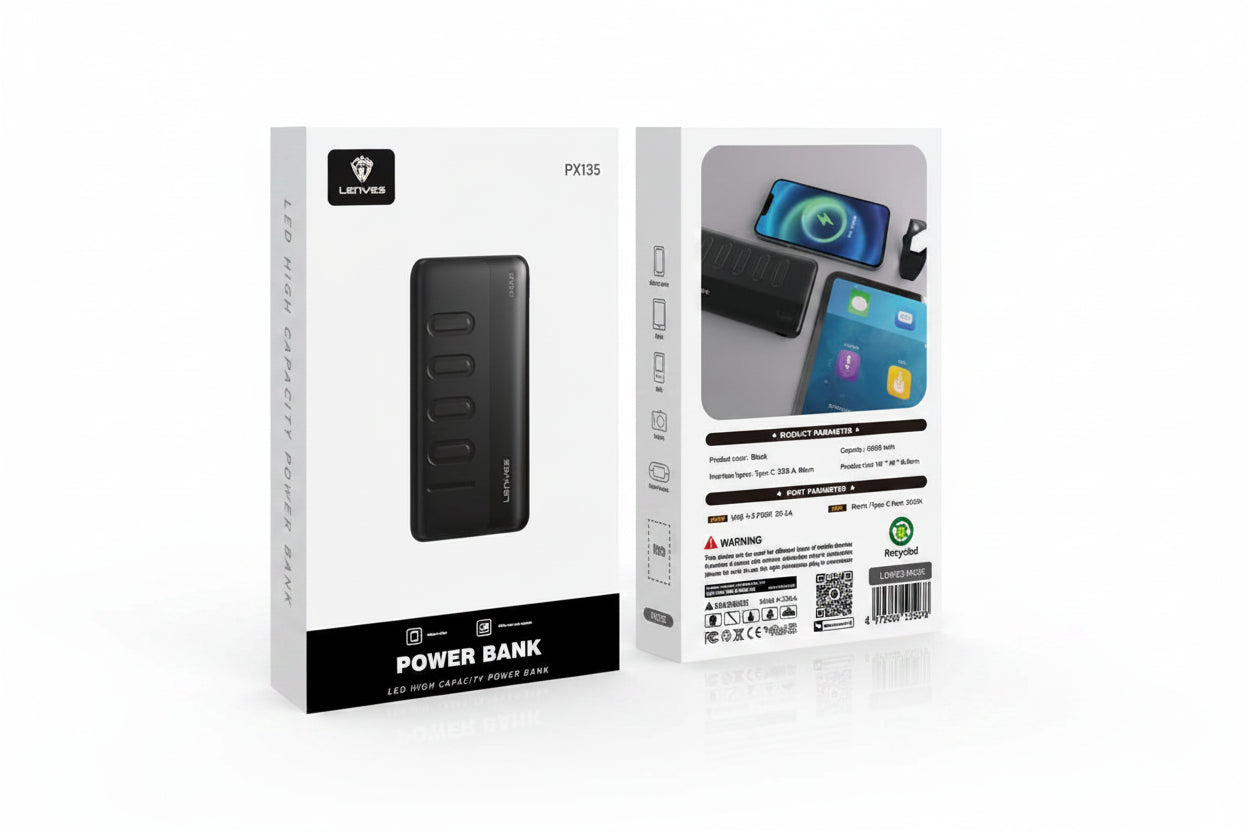 Lenyes LED High Capacity Power Bank 10000mAh PX135