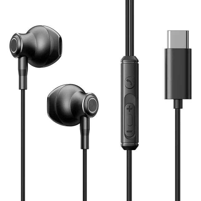 Joyroom Metal Half In-Ear Wired Earphone JR-EC07 Black