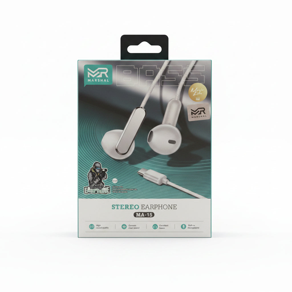 Marshal Stereo Earphone Type-c - MA-15 White